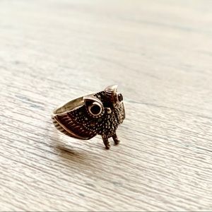 Sterling Silver Owl Ring